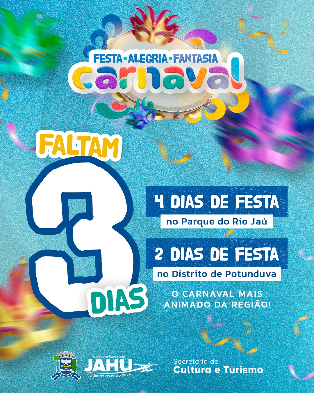 3?? FALTAM 3 DIAS PARA O NOSSO CARNAVAL COMEÇAR!