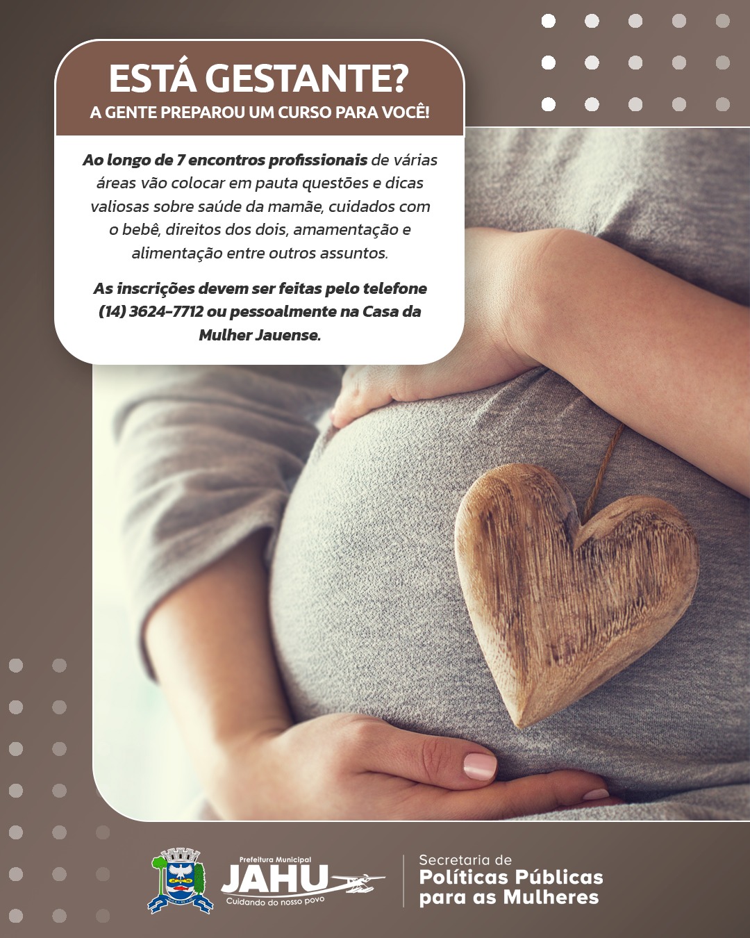 ESTÁ GESTANTE? A GENTE PREPAROU UM CURSO PARA VOCÊ!