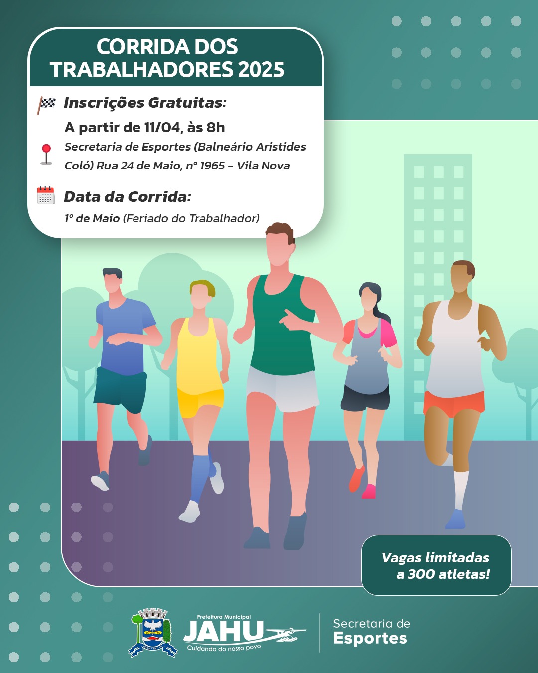 CORRIDA DOS TRABALHADORES: INSCRIÇÕES SERÃO ABERTAS NESTA SEXTA-FEIRA (11)