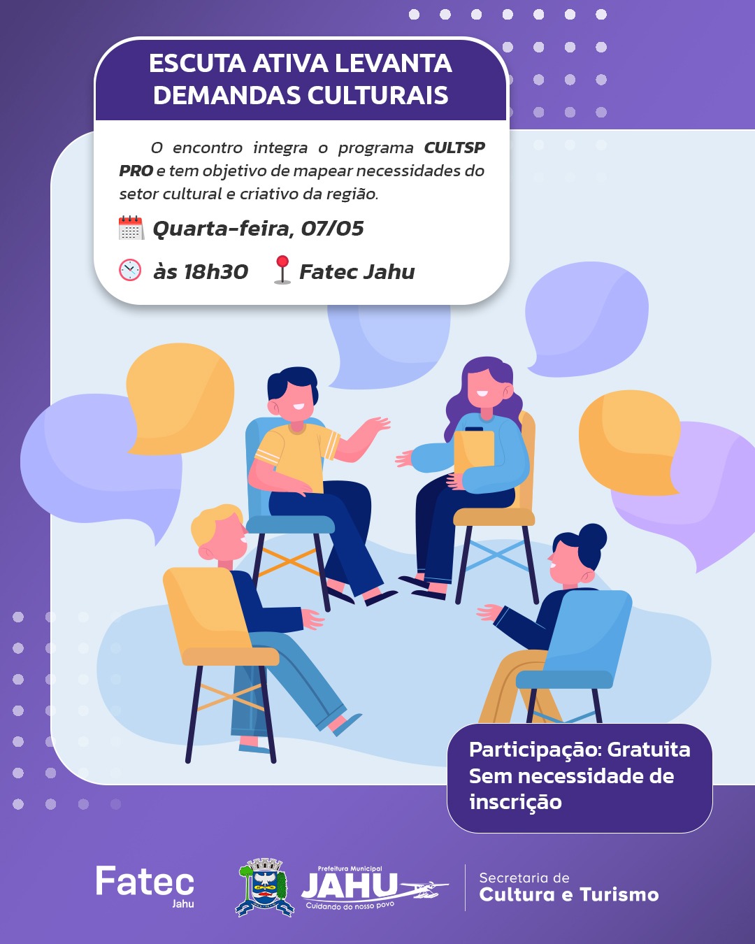 ESCUTA ATIVA LEVANTA DEMANDAS CULTURAIS PARA O PLANO ANUAL DE APLICAÇÃO DE RECURSOS DO ESTADO