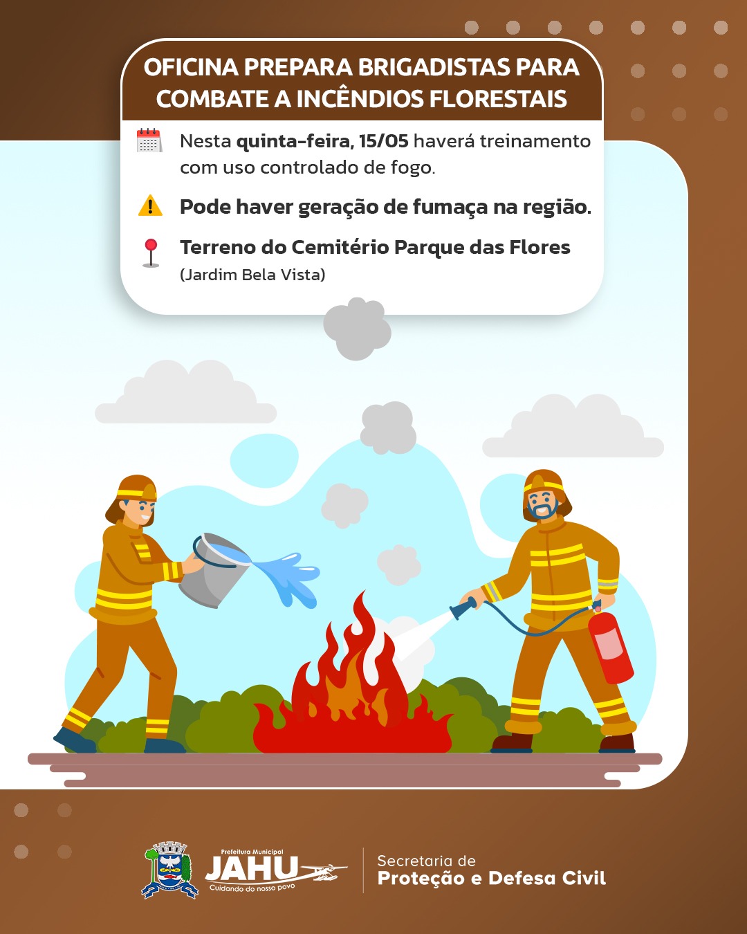 OFICINA PREPARA BRIGADISTAS PARA COMBATER INCÊNDIOS FLORESTAIS