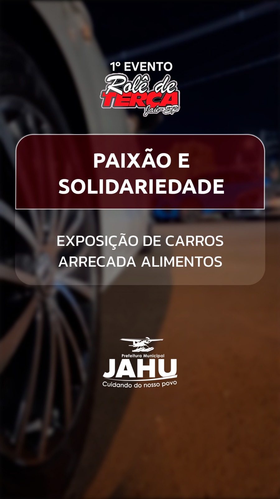 PAIXÃO E SOLIDARIEDADE: EXPOSIÇÃO DE CARROS ARRECADA ALIMENTOS