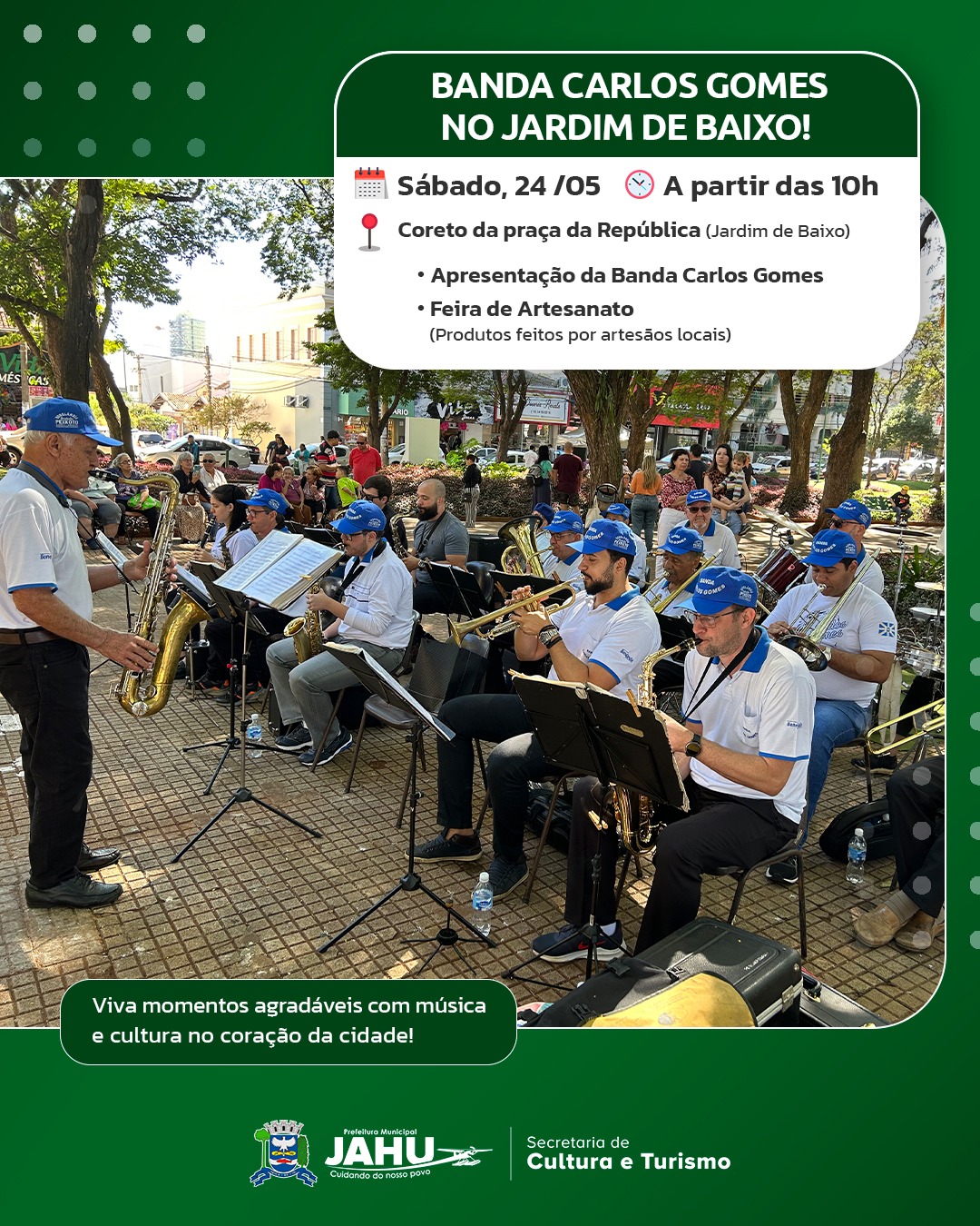 NESTE SÁBADO (24) VAMOS CURTIR A 'CARLOS GOMES' NO JARDIM DE BAIXO?