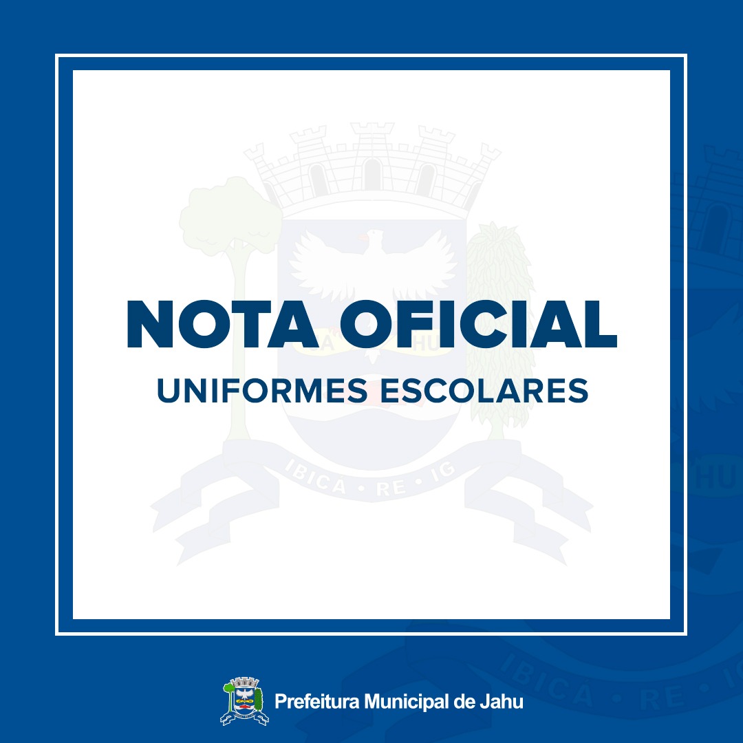 NOTA - UNIFORMES ESCOLARES