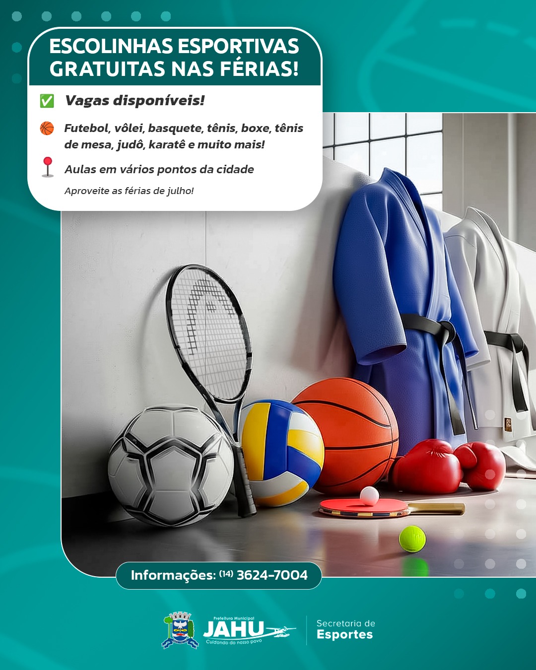 MATRICULE SEU FILHO NAS NOSSAS ESCOLINHAS ESPORTIVAS!