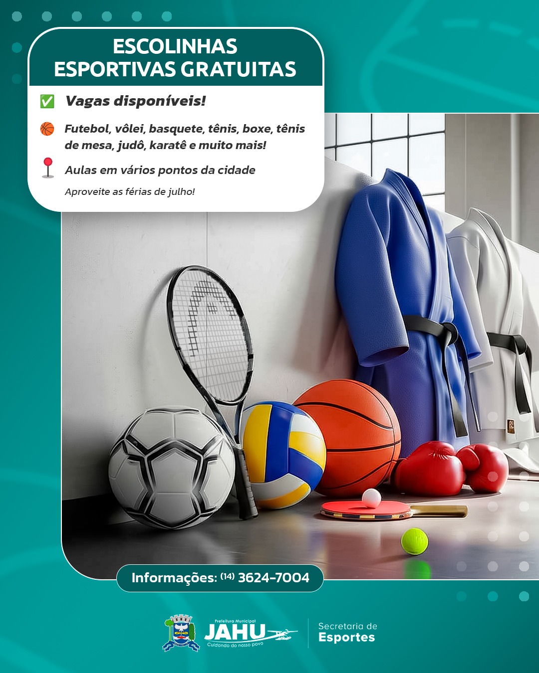 MATRICULE SEU FILHO NAS NOSSAS ESCOLINHAS ESPORTIVAS!