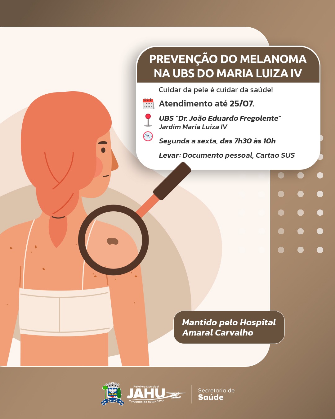 PREVENÇÃO DO MELANOMA NA UBS DO MARIA LUIZA IV
