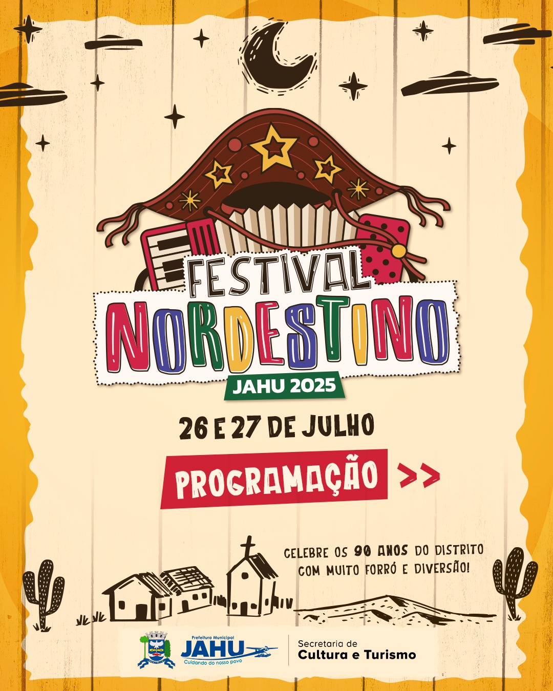 COM BONDE DO FORRÓ E BICHO DE PÉ, CONFIRA A PROGRAMAÇÃO COMPLETA DO NOSSO FESTIVAL NORDESTINO!