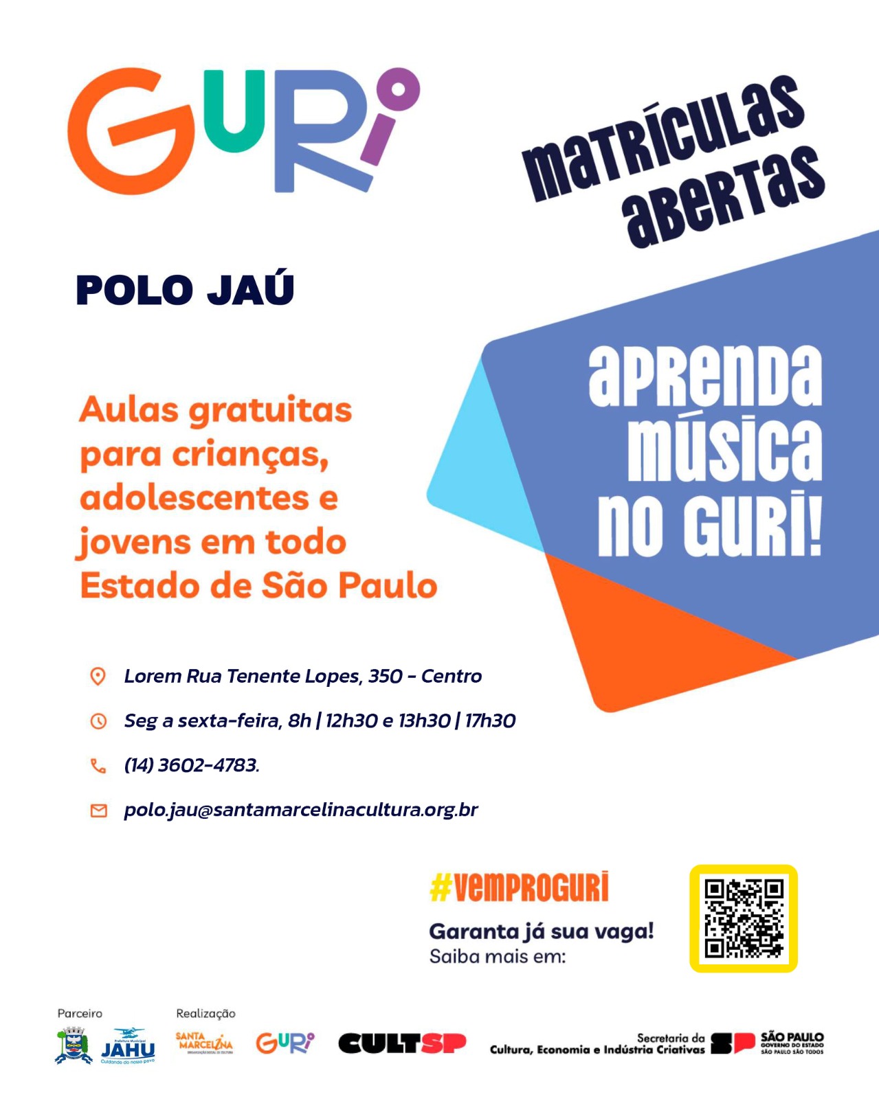 GURI ESTÁ COM INSCRIÇÕES ABERTAS - E VOCÊ NÃO PAGA NADA PARA APRENDER MÚSICA