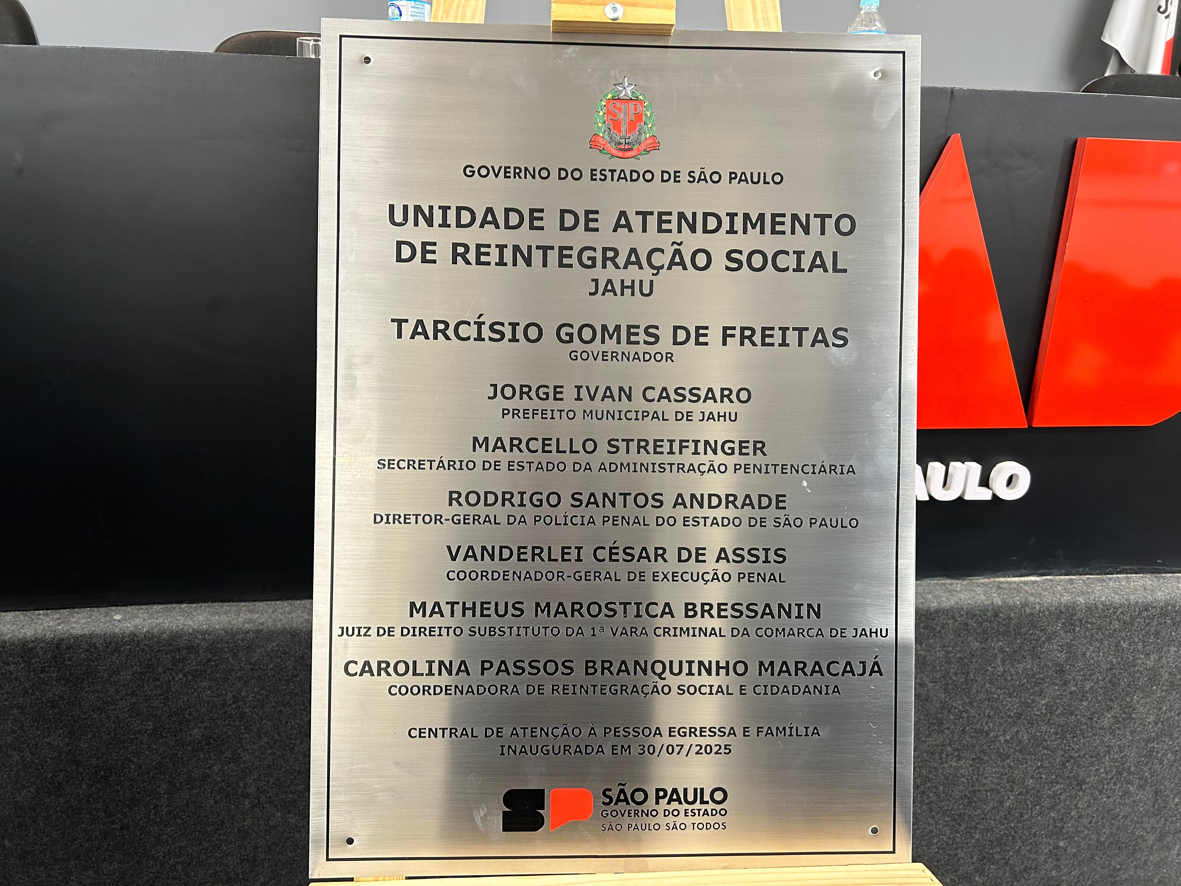 CENTRAL DE ATENÇÃO À PESSOA EGRESSA E FAMÍLIA É INAUGURADA EM JAHU