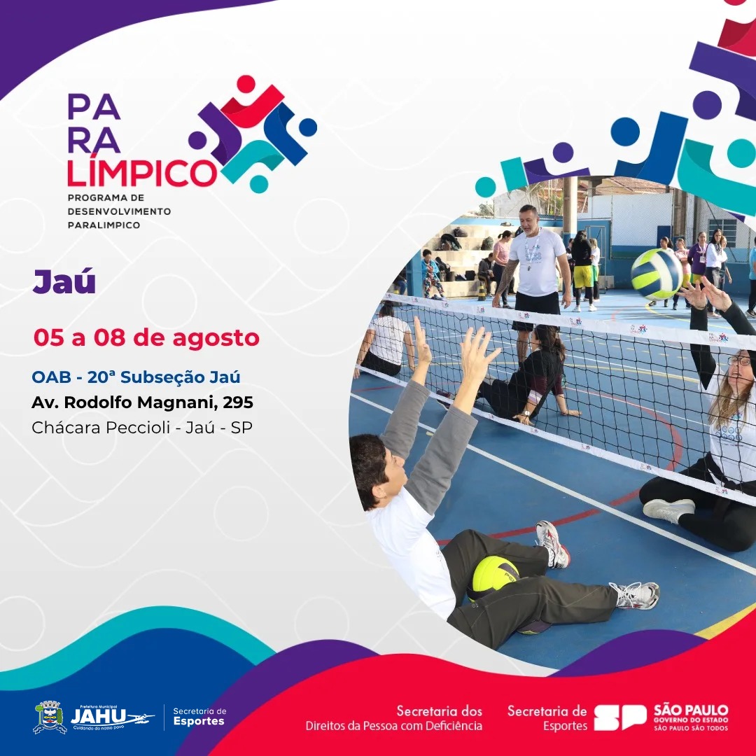 CAPACITAÇÃO TÉCNICA PARALÍMPICA EM JAHU TEM INÍCIO NESTA TERÇA-FEIRA (05)