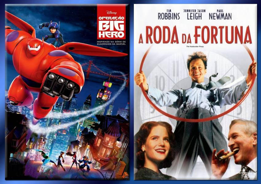 Cinema Municipal exibe OPERAÇÃO BIG HERO e A RODA DA FORTUNA