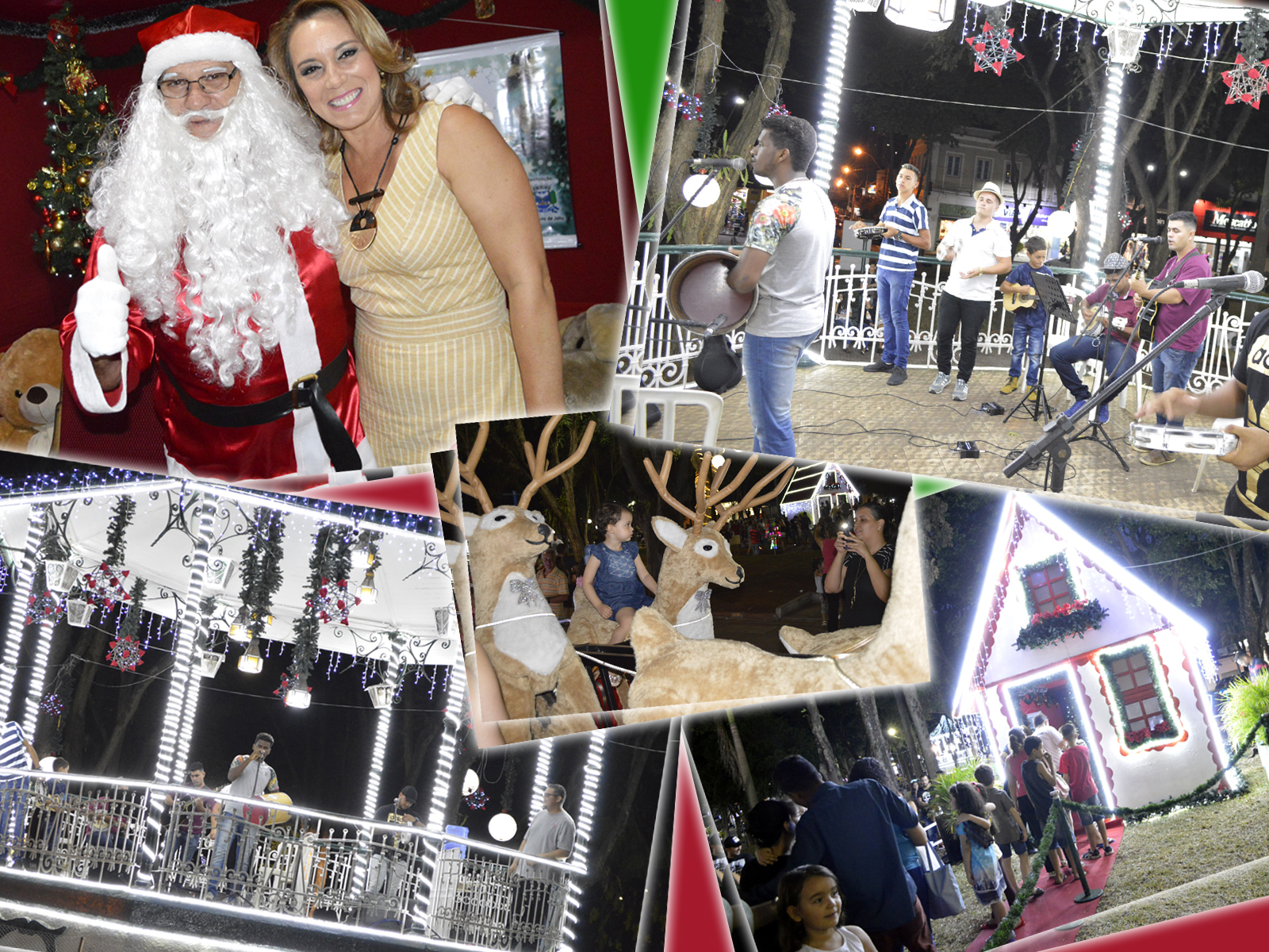 Natal: Casinha do Papai Noel e Pagode Gospel com o Grupo Só Prá Deus - FOTOS
