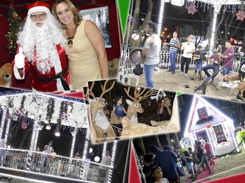 Natal: Casinha do Papai Noel e Pagode Gospel com o Grupo Só Prá Deus - FOTOS