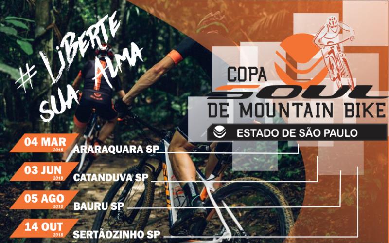 Equipe de ciclismo: conquista na Copa Soul Cycles de Mountain Bike