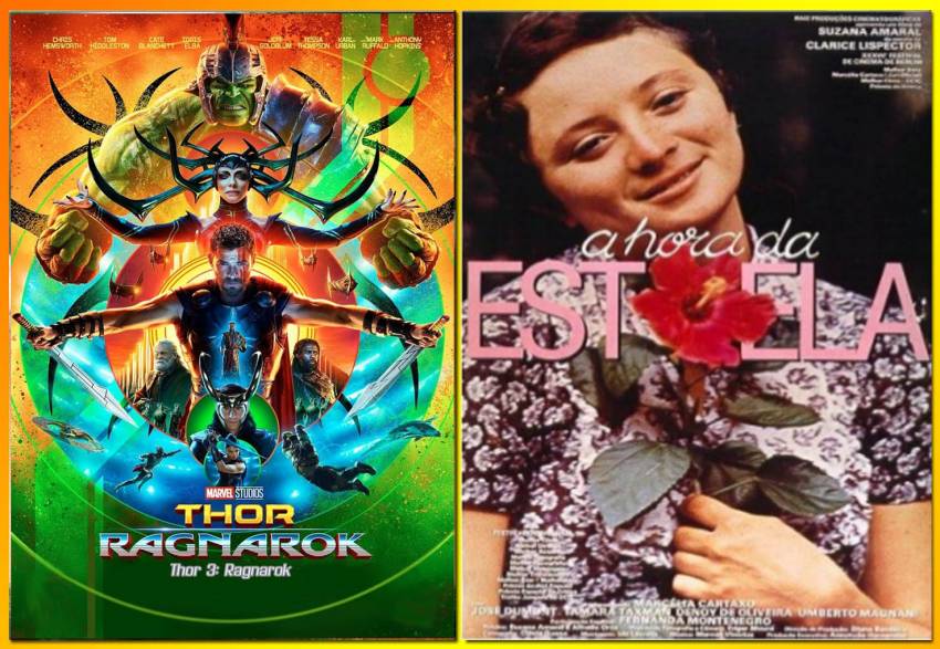 Cinema Municipal exibe neste final de semana dois filmes: “THOR RAGNAROK” e “A HORA DA ESTRELA”