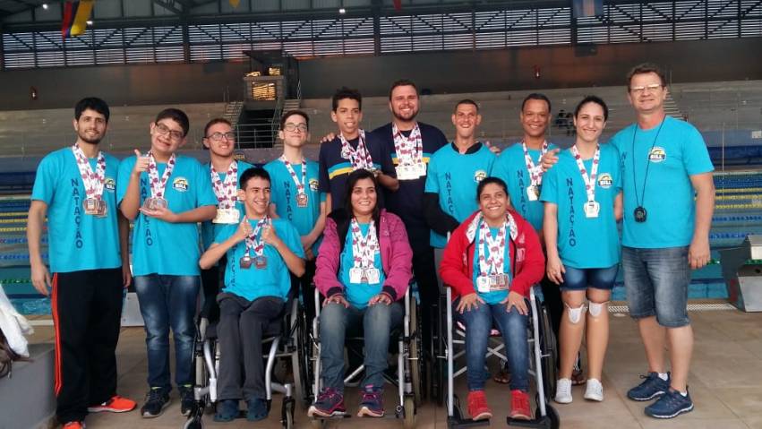 Natação jauense paraolímpica conquista 31 medalhas no Paulista