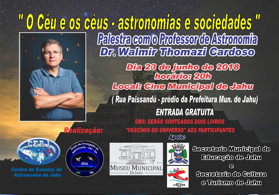 Jahu: palestras inéditas sobre astronomia