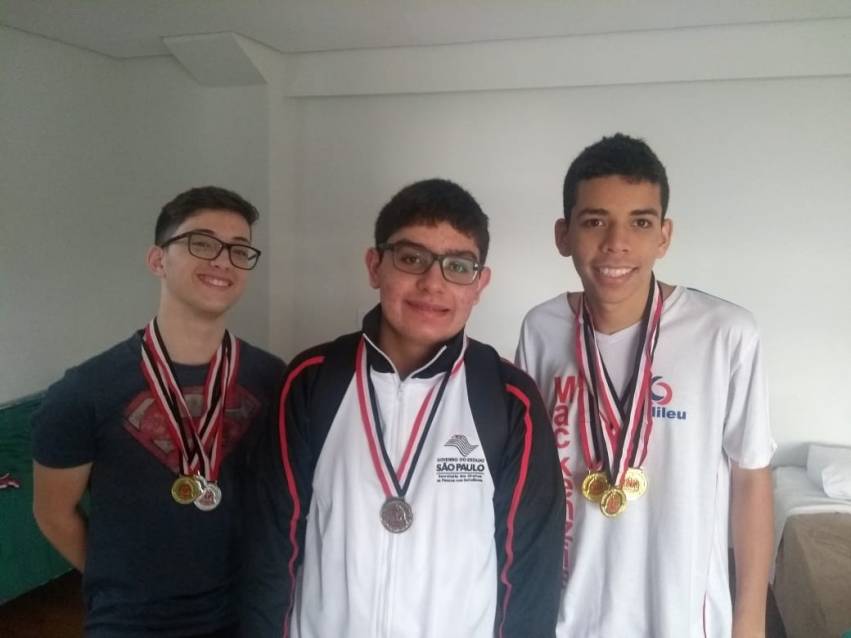 Natação jauense paraolímpica: sete medalhas na paraolimpíada escolar