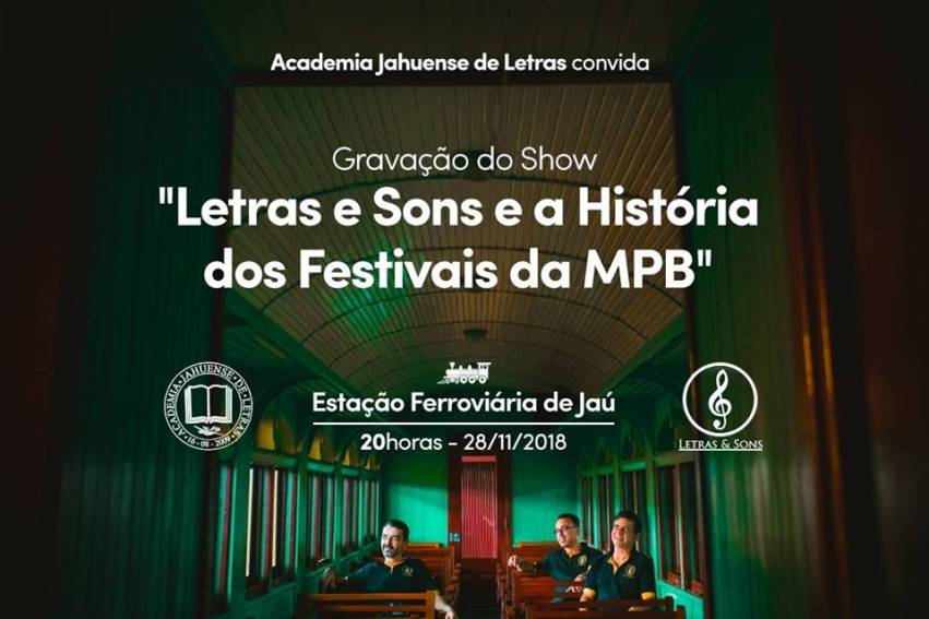 Show com grupo “Letras e Sons” ocorre na próxima quarta-feira