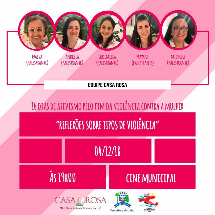 Campanha “16 dias de ativismo pelo fim da violência contra as mulheres”: encerramento no domingo