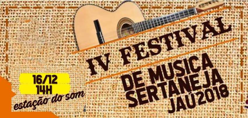 IV Festival da Música Sertaneja ocorre nesse domingo