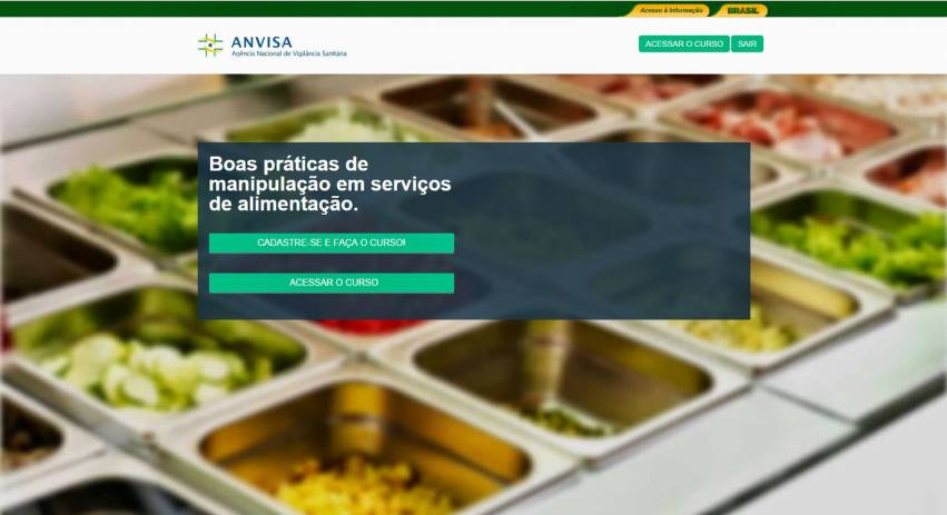 Vigilância Sanitária: capacitação on-line para pessoas que trabalham com a preparação de alimentos