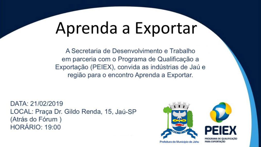 Evento da Apex Brasil objetiva incentivar exportação