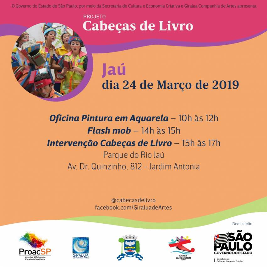 Grupo de artistas traz atividades gratuitas e convida a população a se unir em ato de leitura