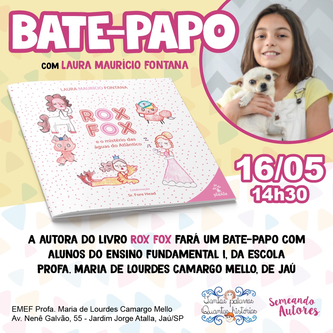 Escola da Rede Municipal de Ensino recebe escritora mirim