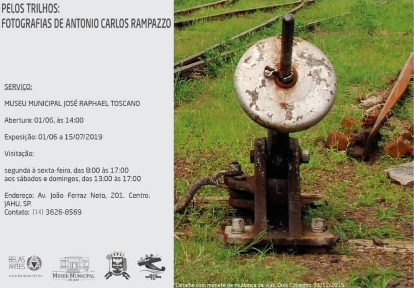 Exposição “Pelos trilhos: fotografias de Antonio Carlos Rampazzo”: abertura nesse sábado