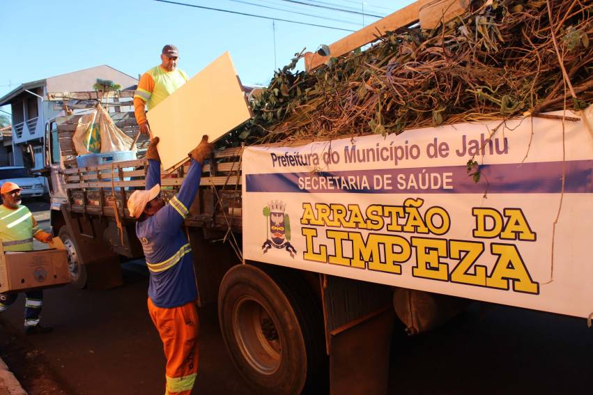 Prefeitura de Jahu faz balanço dos arrastões de limpeza
