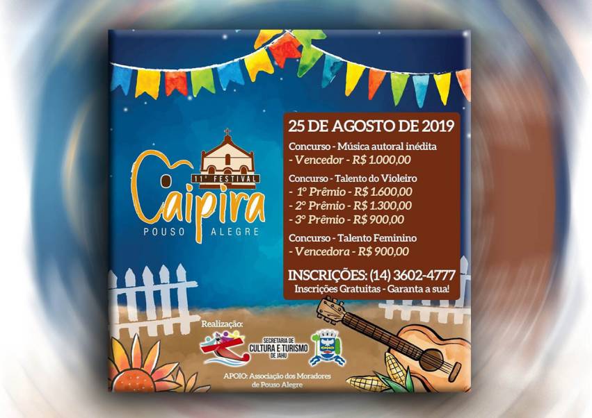 11º Festival Caipira do Pouso Alegre: inscrições abertas para o concurso de violeiros