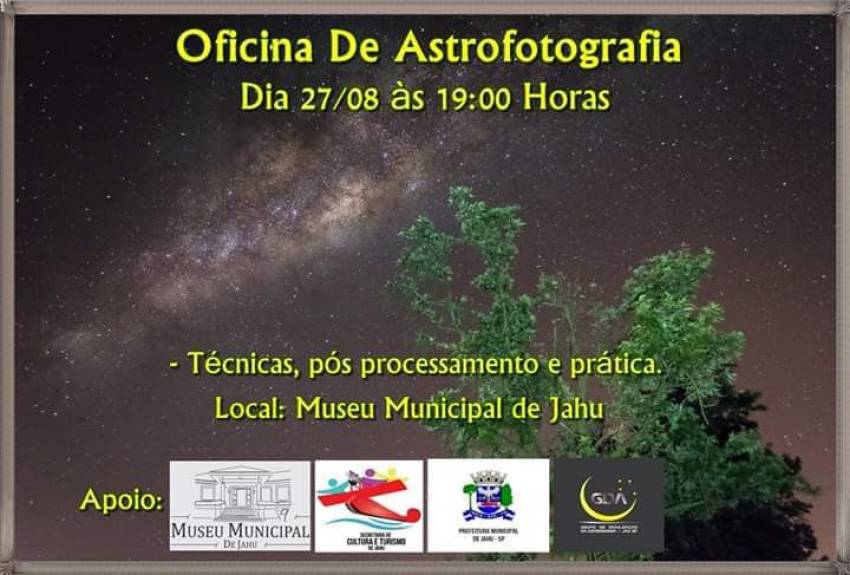 Secretaria de Cultura e Turismo: inscrições abertas para oficina