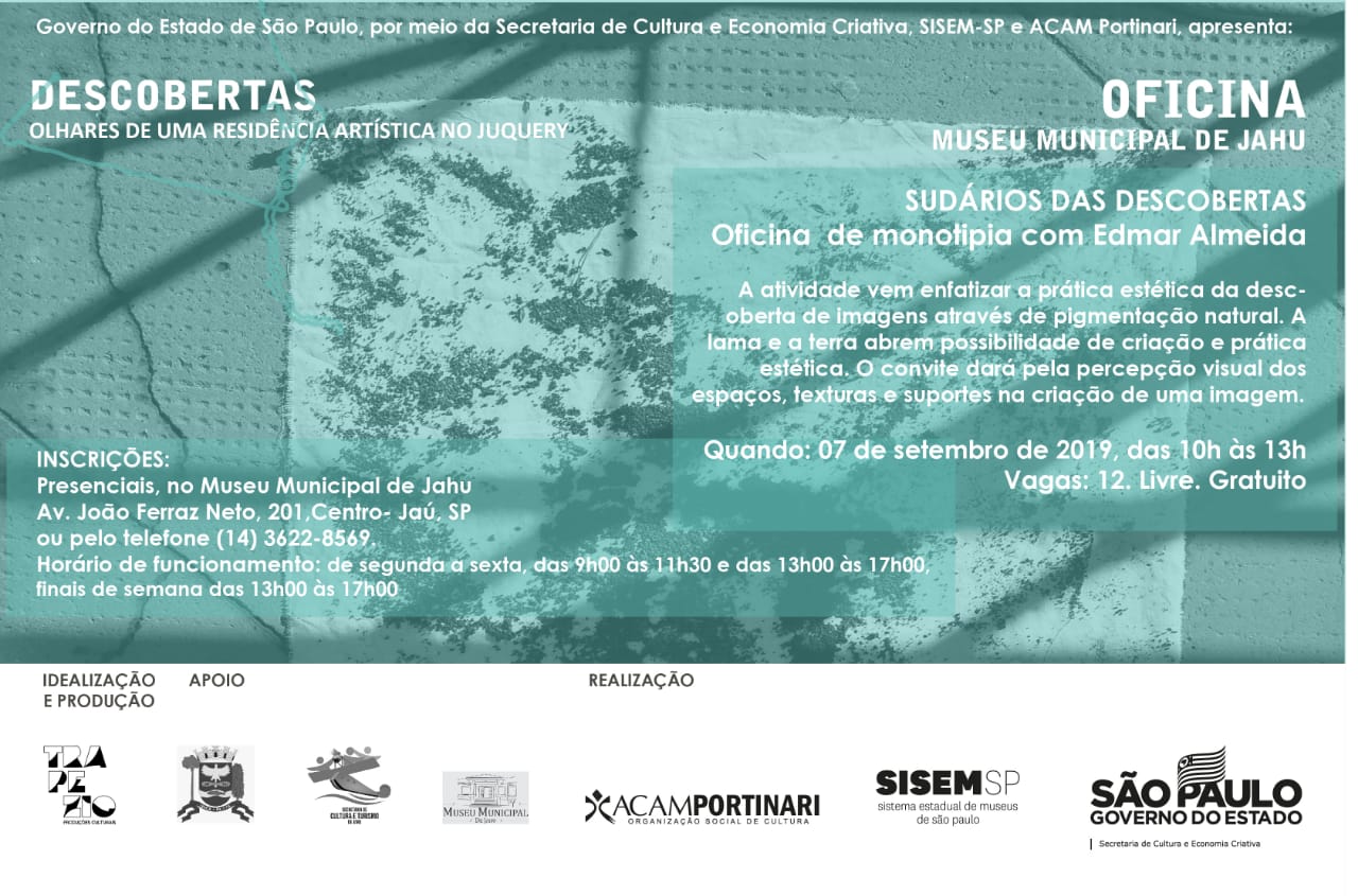 Inscrições abertas para oficinas da Exposição “Descobertas: olhares de uma residência artística no Juquery”