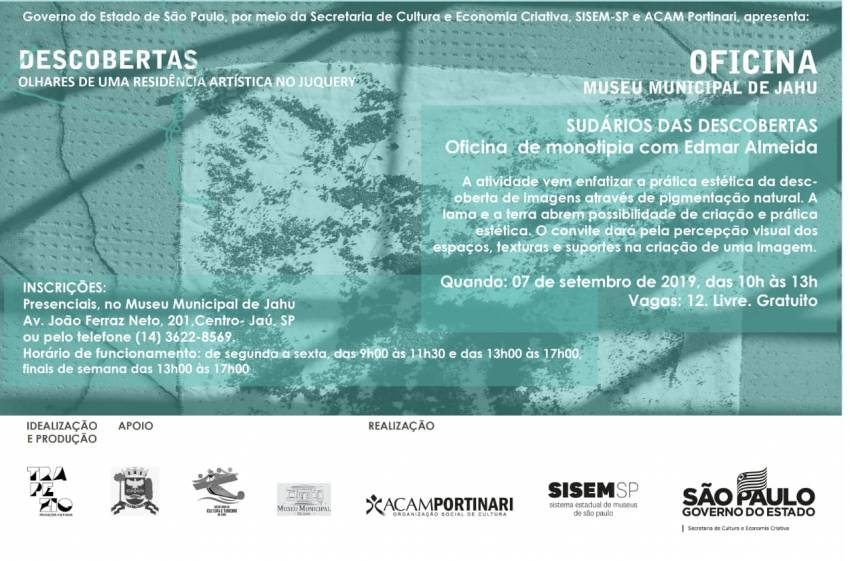 Inscrições abertas para oficinas da Exposição “Descobertas: olhares de uma residência artística no Juquery”
