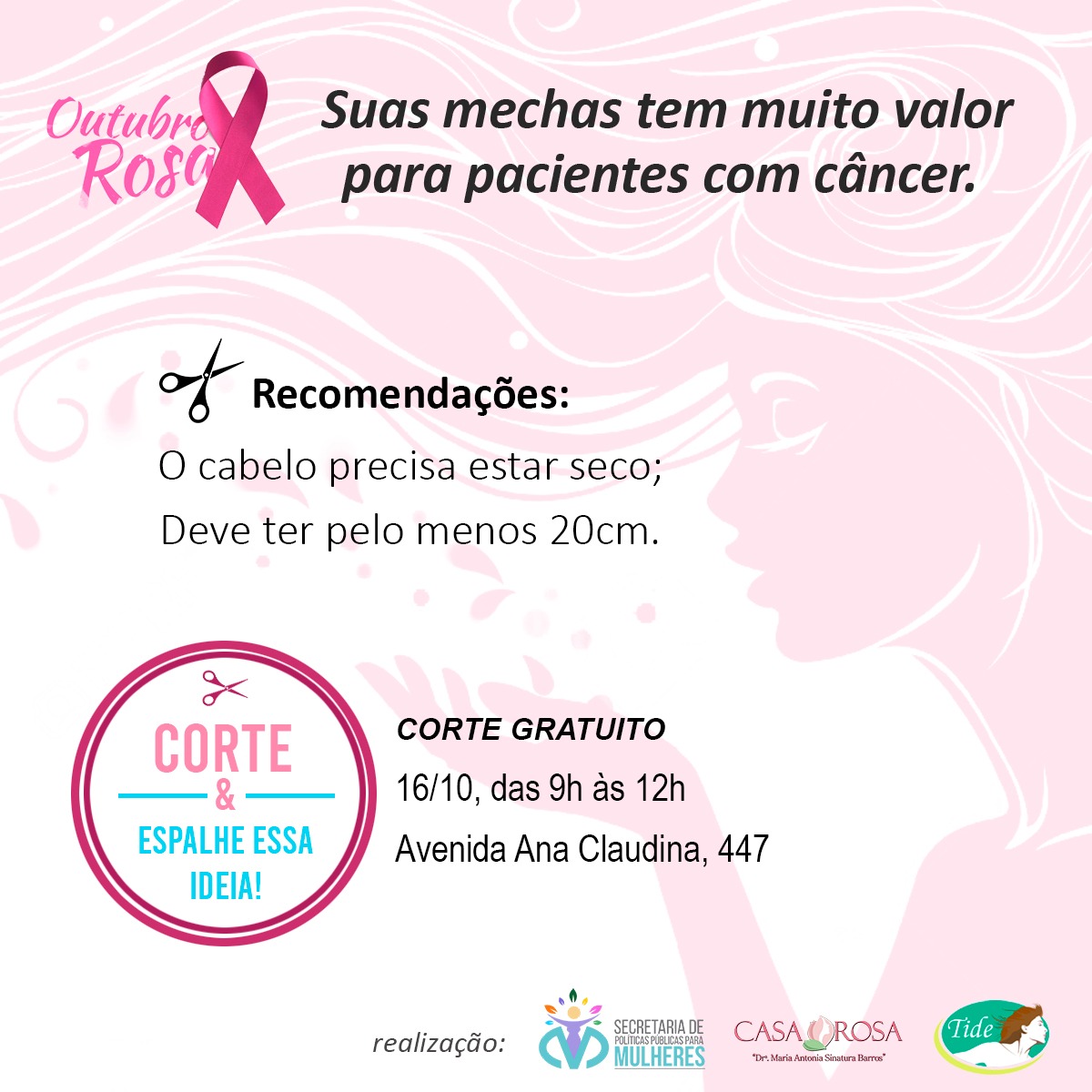 Secretaria de Políticas Públicas para Mulheres: atividades do Outubro Rosa