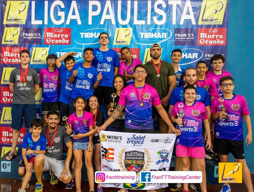 Tênis de Mesa de Jahu conquista o terceiro lugar na Liga Paulista