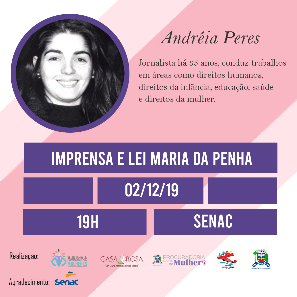 Secretaria de Políticas Públicas para Mulheres promove palestra