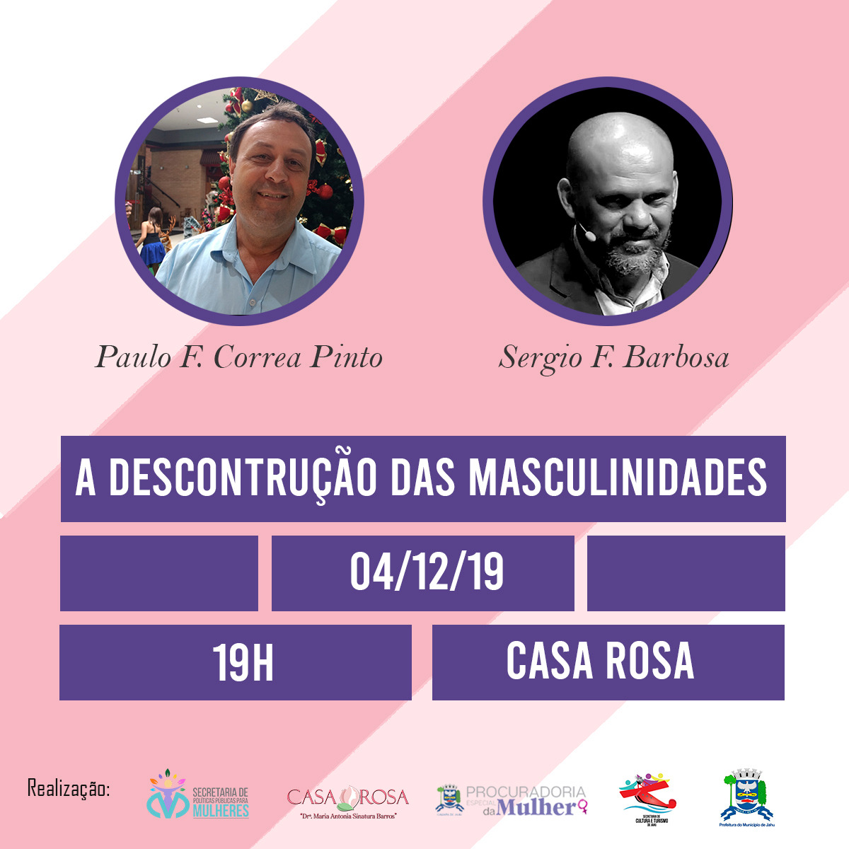 Secretaria de Políticas Públicas para Mulheres promove roda de conversa sobre a desconstrução das masculinidades