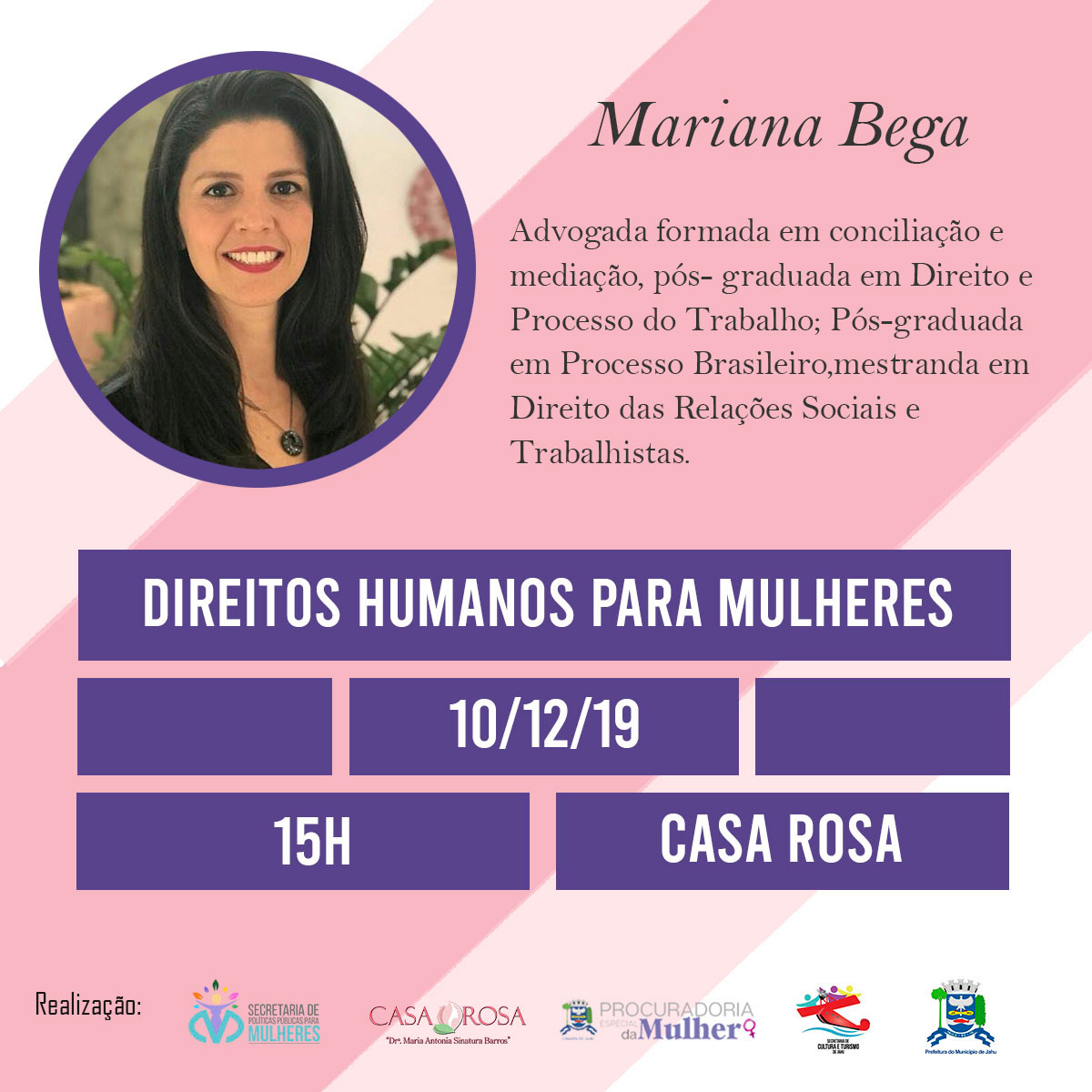 Campanha “16 dias de ativismo pelo fim da violência contra a mulher”: encerramento nessa terça-feira