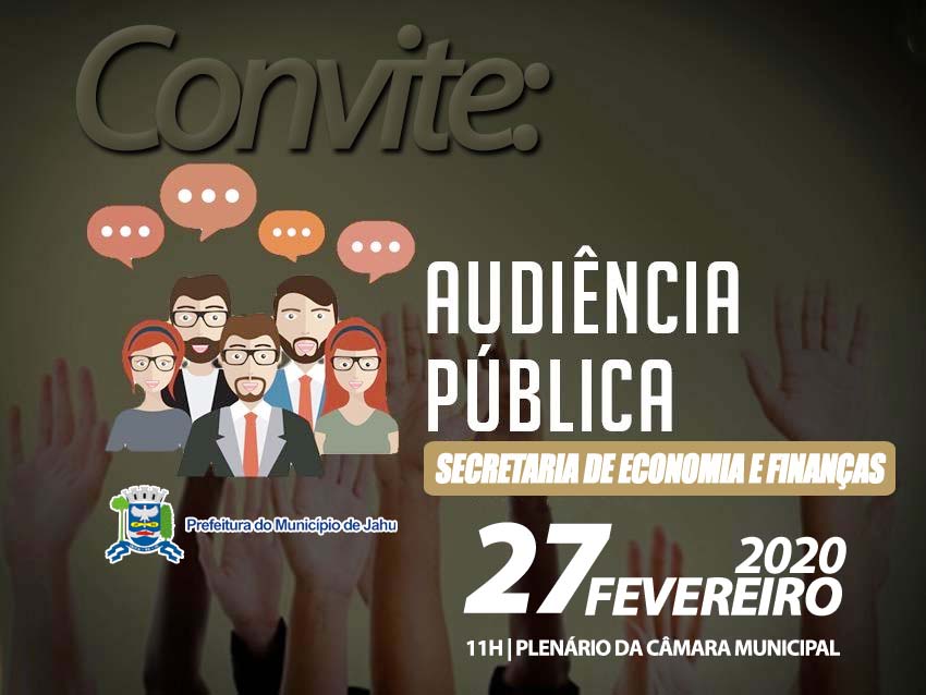 Secretaria de Economia e Finanças realiza Audiência Pública