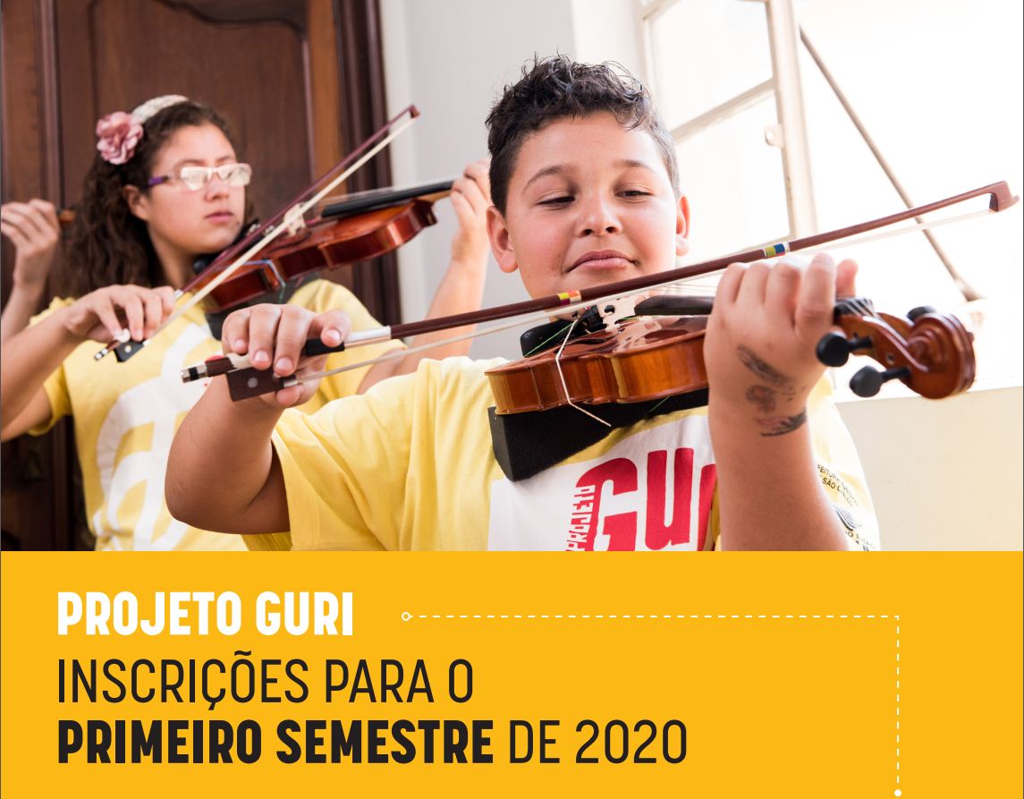 Projeto Guri: Inscrições abertas para novos alunos