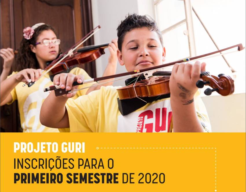 Projeto Guri: Inscrições abertas para novos alunos