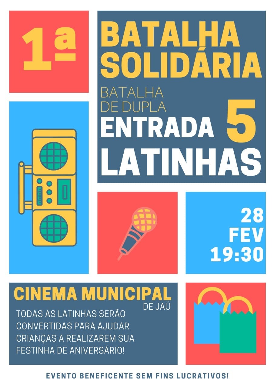 Batalha solidária arrecada latinhas para festa de aniversário infantil