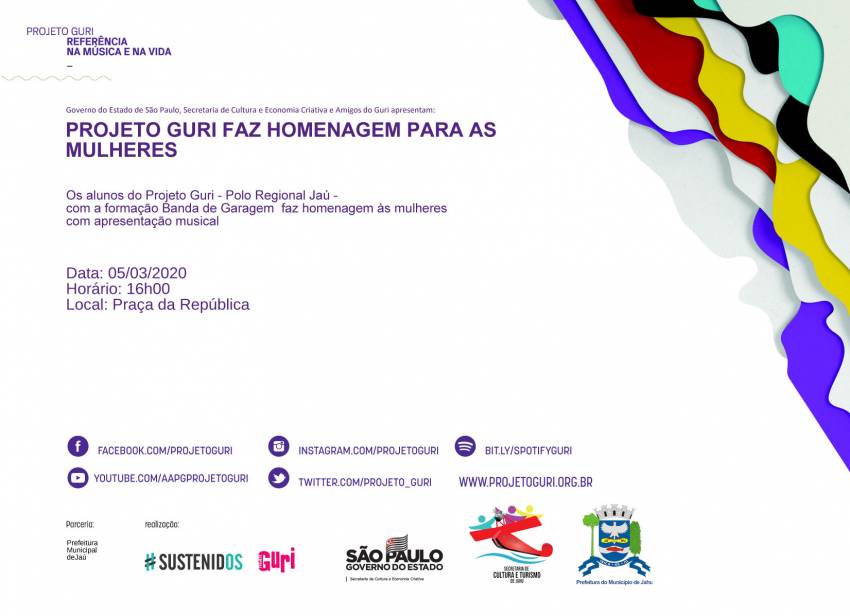 Projeto Guri: homenagem ao Dia Internacional da Mulher