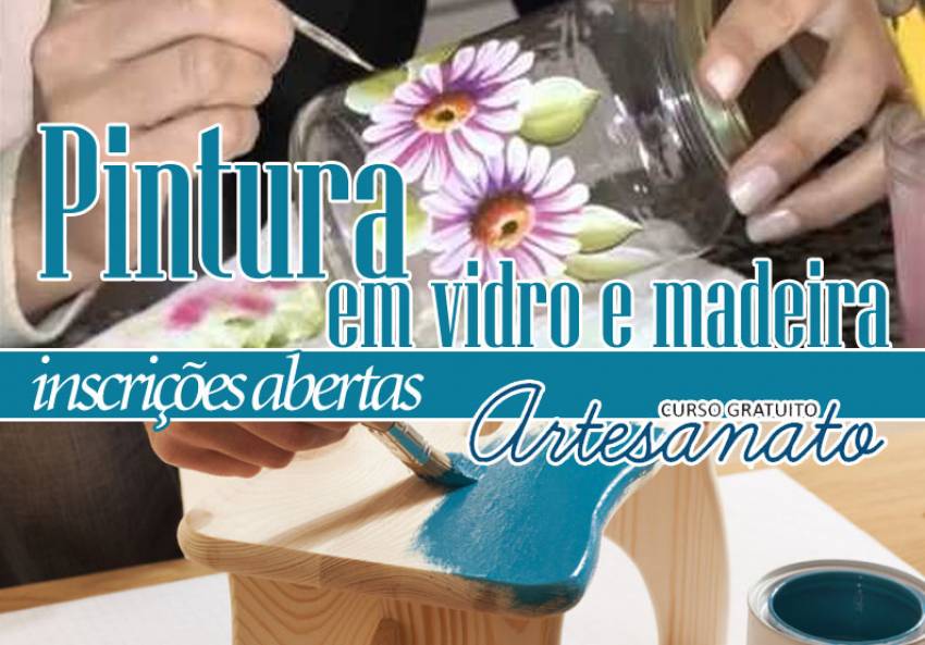 Secretaria de Cultura e Turismo: vagas para curso de pintura em madeira e pintura em vidro