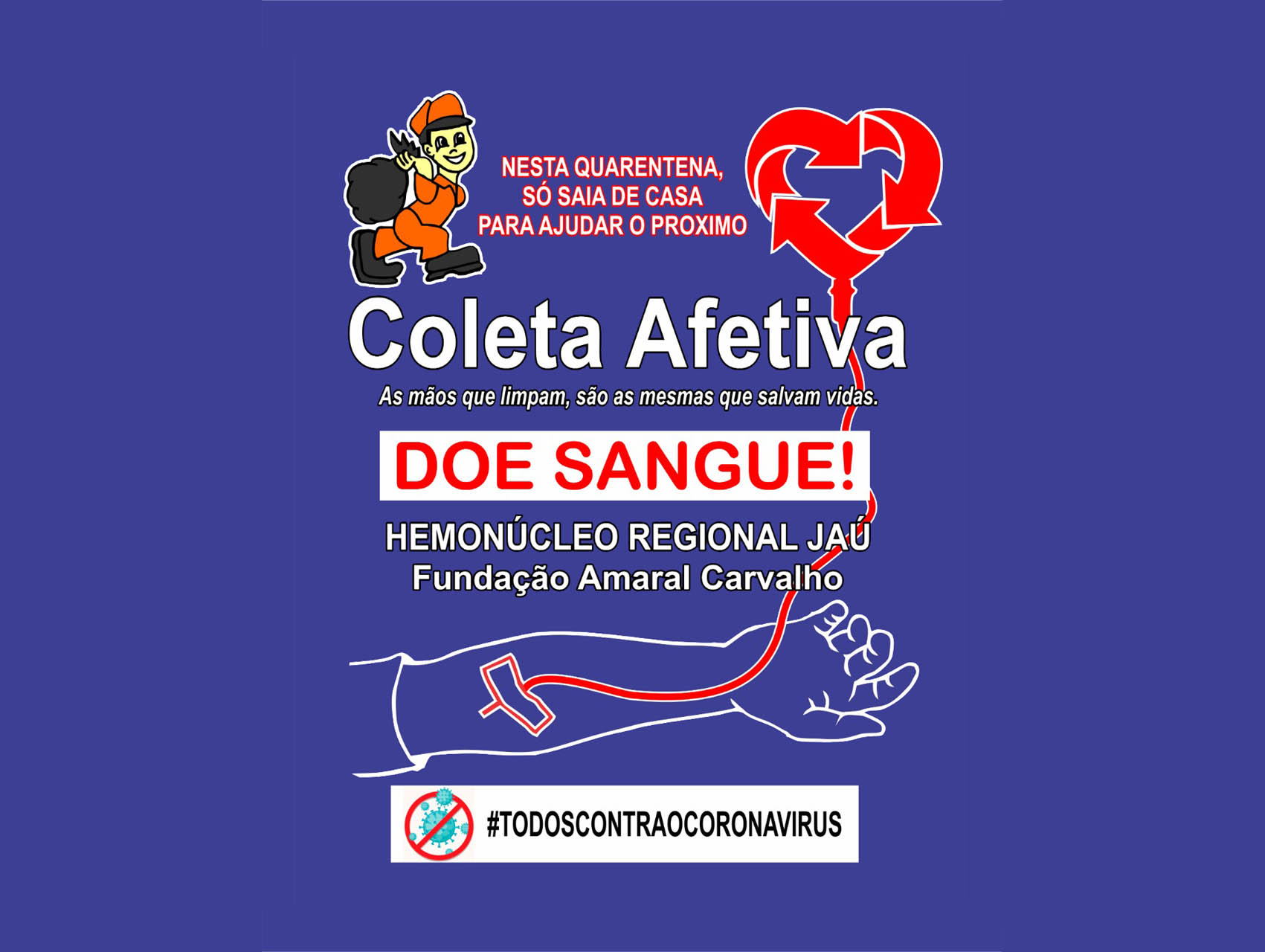 Coleta Afetiva: Coletores de lixo realizam campanha de doação de sangue