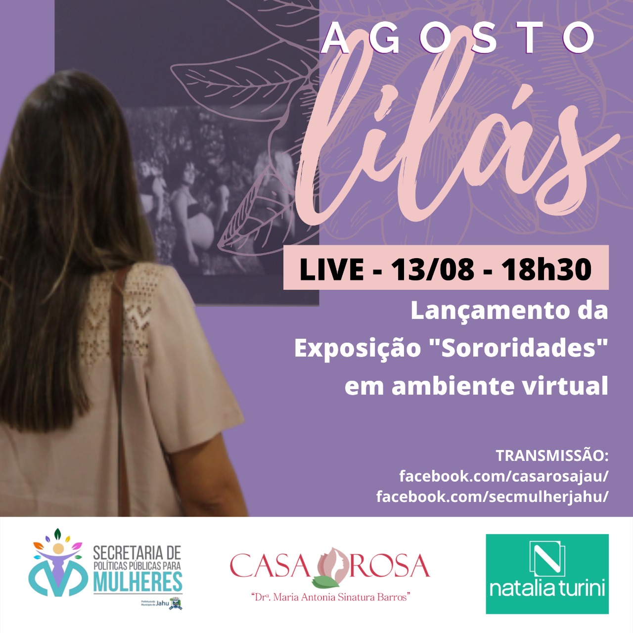 Secretaria de Políticas Públicas Para Mulheres e Casa Rosa lançam exposição virtual em live