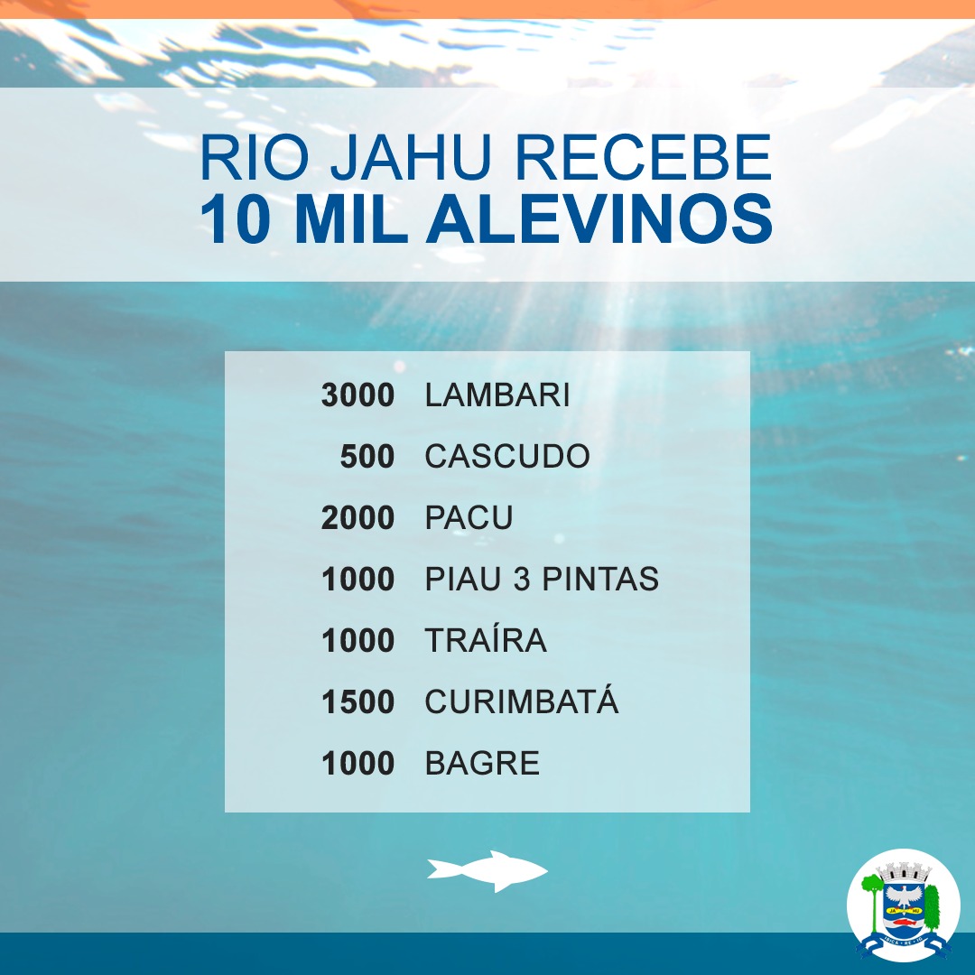 RIO JAHU RECEBE 10 MIL ALEVINOS